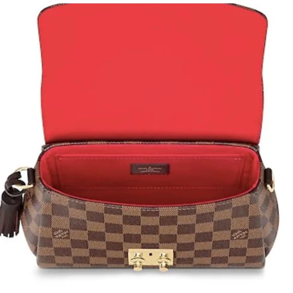 EXCELLENT LOUIS VUITTON Damier Ebene Croisette w/ 🧾RECEIPT - Picture 3 of 3